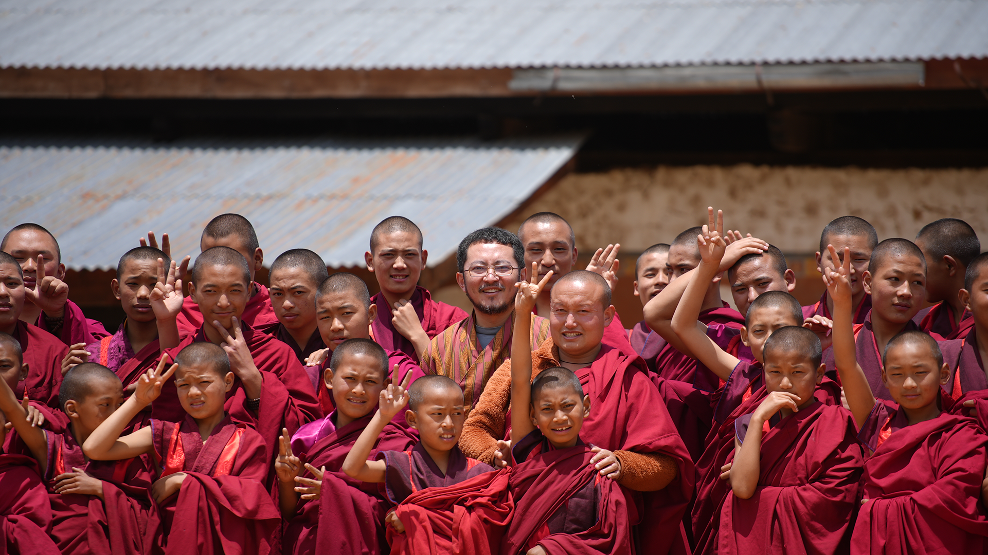 Group of Monks and President of Loden Foundation